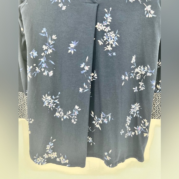 J. Jill Womens‎ Wearever Collection Floral Top 3/4 Sleeve Sz M Artsy Comfort - Picture 11 of 11